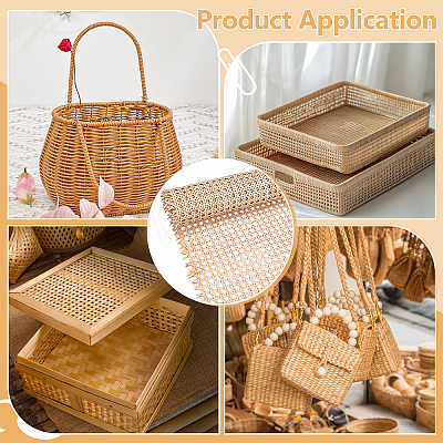 Natural Rattan Wicker AJEW-WH0410-271D-1
