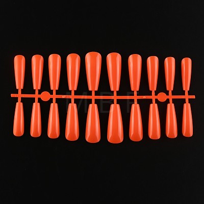 Solid Color Plastic Seamless Toe False Nail MRMJ-R106-TBL006-1