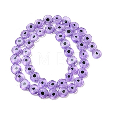 Handmade Evil Eye Lampwork Beads Strands LAMP-G164-10B-02-1