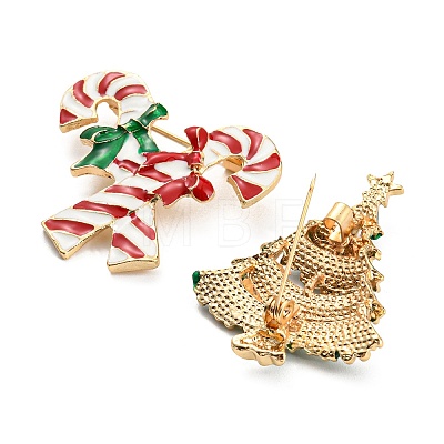 Christmas Brooch Cane Reindeer Snowflake Snowman Wreath Bell Boot Pin Corsage. ST8676633-1