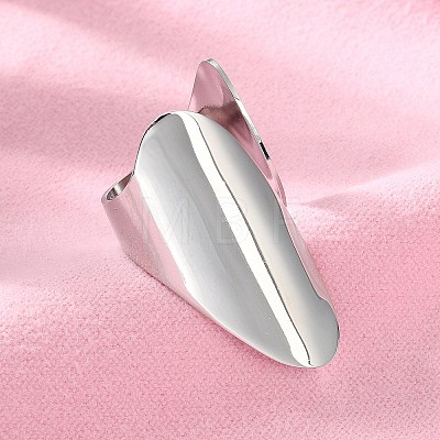 Non-Tarnish 304 Stainless Steel Open Cuff Ring RJEW-Q775-01P-1