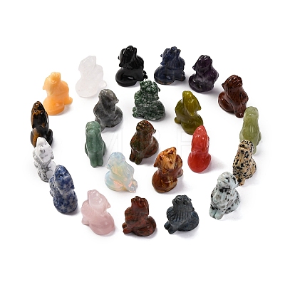 Natural & Synthetic Mixed Gemstone Display Decorations DJEW-P019-A-1