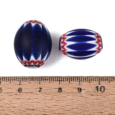 Handmade Millefiori Glass Barrel Beads LS-LA-N002-18D-1
