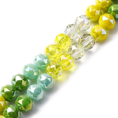 Transparent Glass Beads Strands GLAA-Q009-01B-1