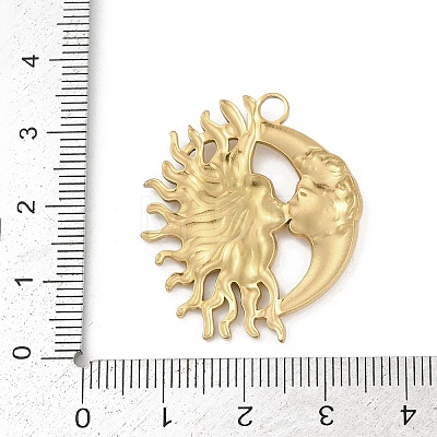 304 Stainless Steel Pendants LS-STAS-D366-01B-G-1