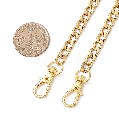 304 Stainless Steel Curb Chain Purse Chains AJEW-BA00160-01-1