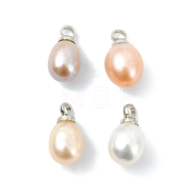 Natural Cultured Freshwater Pearl Pendants PALLOY-JF05289-1