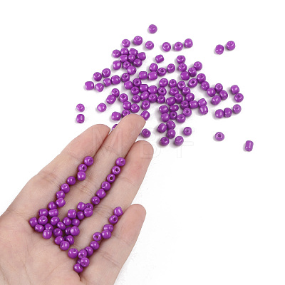 Baking Paint Glass Seed Beads SEED-US0003-4mm-K13-1