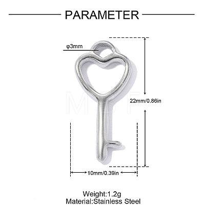 304 Stainless Steel Pendants STAS-OY019-02P-1
