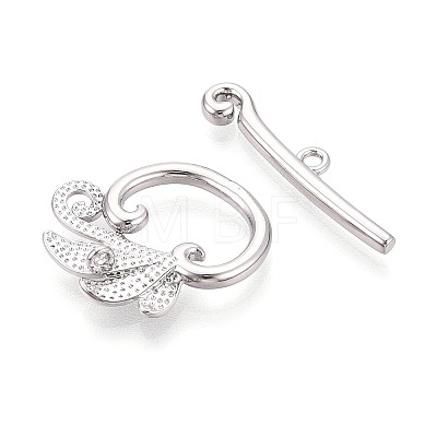 6Pcs Brass Toggle Clasps KK-T073-42P-1