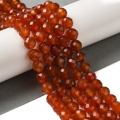 Dyed & Heated Natural Agate Beads Strands G-P539-E01-01-1