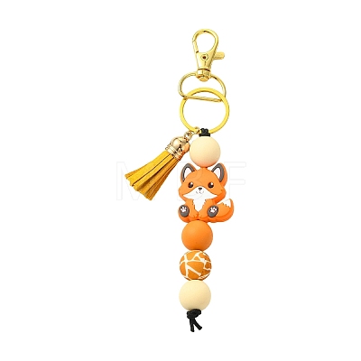 Silicone Pendant Decorations HJEW-YW00451-02-1