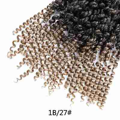 Spring Twist Ombre Colors Crochet Braids Hair OHAR-G005-10B-1