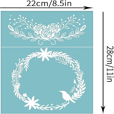 Self-Adhesive Silk Screen Printing Stencil DIY-WH0173-032-1