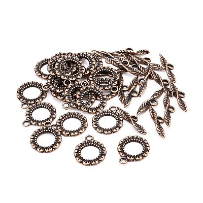 Tibetan Style Toggle Clasps LS-RLF11359Y-NF-1