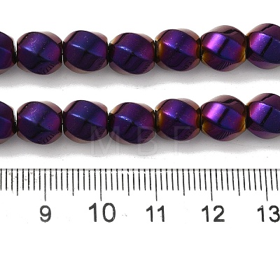 Electroplated Synthetic Magnetic Hematite Beads Strands G-I364-J01-03-1