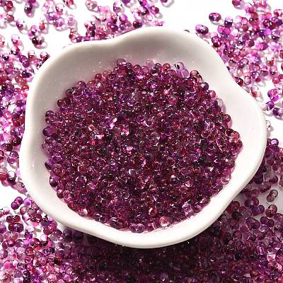 Transparent Baking Paint Glass Seed Beads SEED-A033-06A-14-1