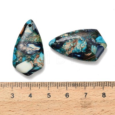 Dyed Natural Imperial Jasper Pendants G-H355-02A-1