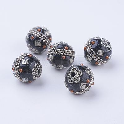Handmade Indonesia Beads IPDL-E006-02-1