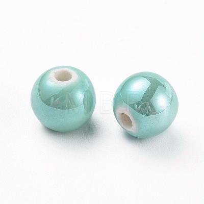 Handmade Porcelain Beads PORC-D001-10mm-03-1