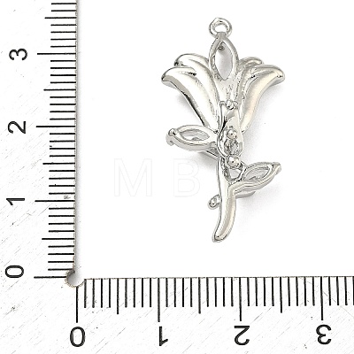 Brass Micro Pave Cubic Zirconia Enhancer Shortener Bails KK-F934-07E-P-1