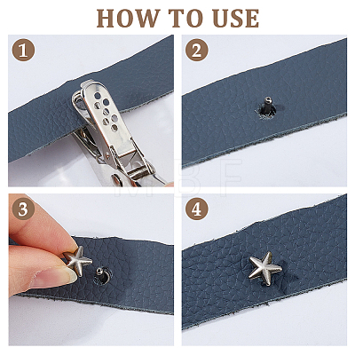 200 Bags Zinc Alloy Decorative Rivets FIND-FH0017-89-1