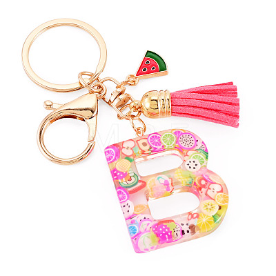 Fruit Series Letter Resin Keychains KEYC-TAC0033-02B-1