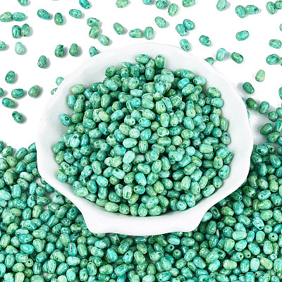 Picasso Glass Seed Beads SEED-N012-10G-1