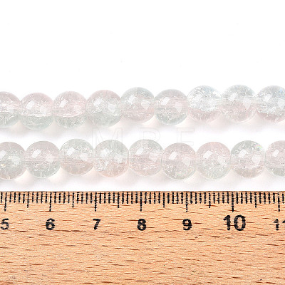 Transparent Crackle Glass Bead Strands GLAA-T025-8mm-02H-1