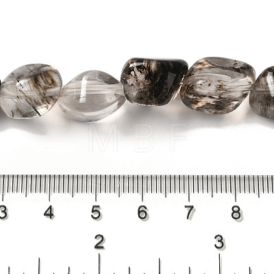 Glass Imitation Rutilated Quartz Beads Strands G-B078-D30-04-1