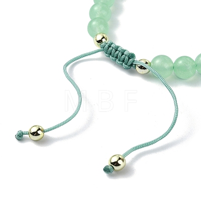 Natural & Dyed Malaysia Jade Braided Bead Bracelets BJEW-JB09987-1
