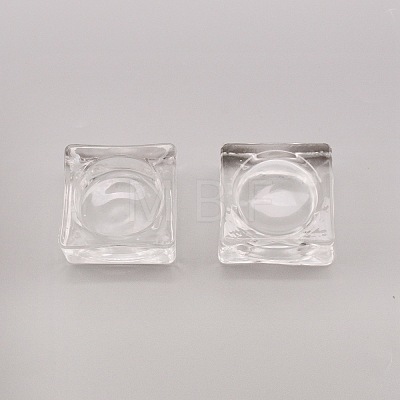 Square Glass Dappen Dish/Lid Bowl Cup Crystal Dish MRMJ-WH0075-16-1