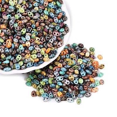 Picasso Glass Seed Beads GL-N001-02-1