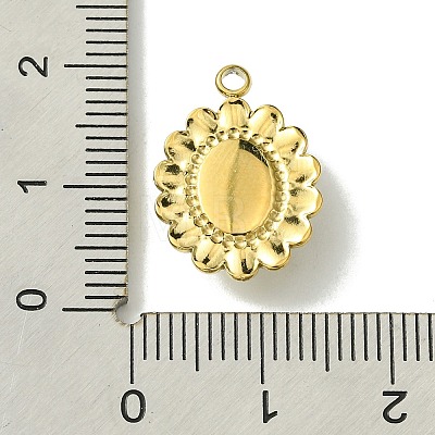 Ion Plating(IP) Real 14K Gold Plated 304 Stainless Steel with Glass Pendant FIND-Z028-30F-1