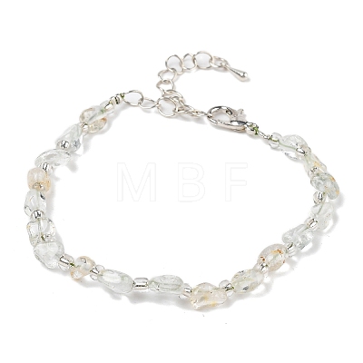 Natural Topaz Beads Bracelets for Women BJEW-H623-02S-08-1