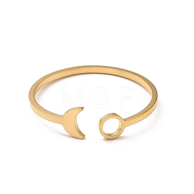 304 Stainless Steel Open Cuff Rings RJEW-Q808-01B-G-1