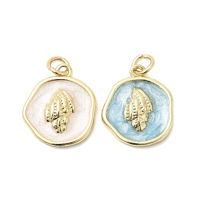 Brass Pendants KK-D105-08C-G-1
