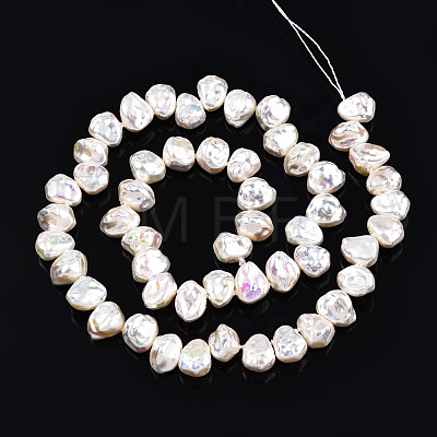 ABS Plastic Imitation Pearl Beads Strands KY-N015-13-A04-1