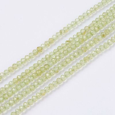 Natural Peridot Beads Strands G-J376-78-2mm-1