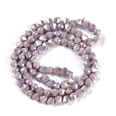 Electroplate Glass Beads Strands EGLA-B009-05A-09-1