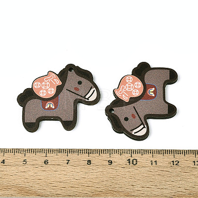 Printed Wooden Pendants WOOD-T033-01A-1