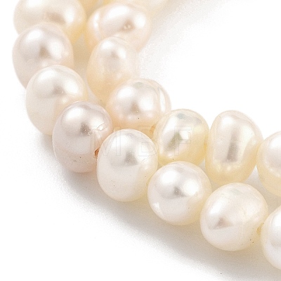 Natural Cultured Freshwater Pearl Beads Strands PEAR-C003-17B-1