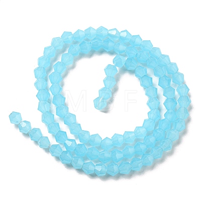 Imitation Jade Glass Beads Strands GLAA-F029-J4mm-03-1