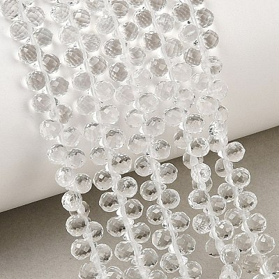 Natural Quartz Crystal Beads Strands GG-CBAB63F-A01-1