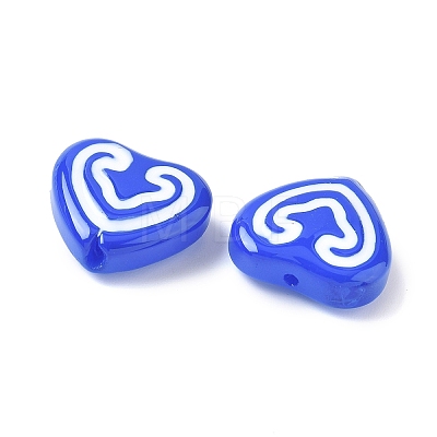 Baking Paint Glass Enamel Beads LAMP-D303-07C-1