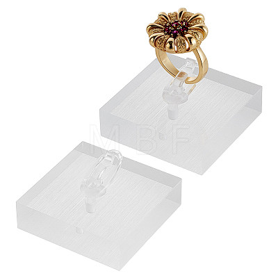 Acrylic Single Ring Display Stands RDIS-WH0007-13B-1