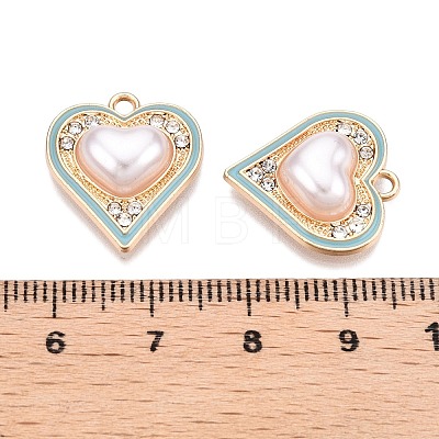 Rack Plating Alloy Rhinestone Pendants FIND-N005-19D-1