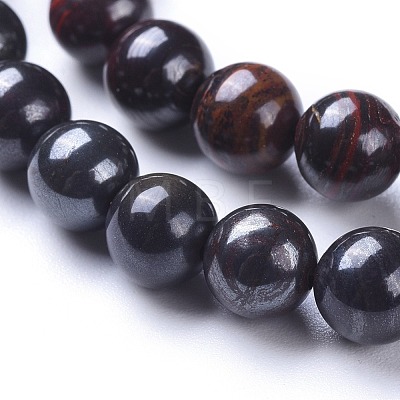 Natural Tiger Iron Beads Strands G-I257-03B-1