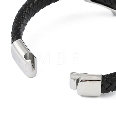 Braided Microfiber Leather Cord Bracelets BJEW-P328-16AS-01-1