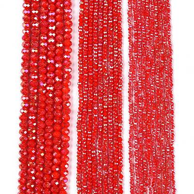 Electroplate Glass Beads Strands EGLA-A044-P1mm-B22-1